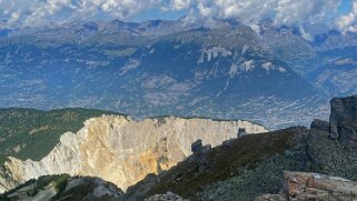 Illhorn 2717 m sur la vallée de l'Illgraben Rando 2022