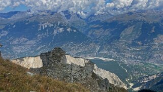 Illhorn 2717 m sur la vallée de l'Illgraben Rando 2022