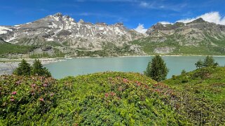 Lac de Salanfe 1908 m - Dents du Midi, Haute Cime 3257 m Rando 2024