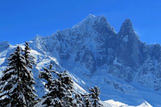 Aiguille Verte 4122 m Ski Chamonix 2015