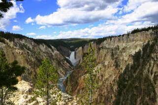 Yellowstone River - Yellowstone National Park - Wyoming Etats-Unis 2005