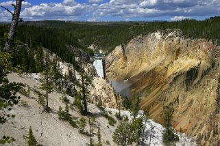 Yellowstone River - Yellowstone National Park - Wyoming Etats-Unis 2005