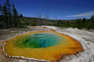 Morning Glory Pool - Yellowstone National Park - Wyoming Etats-Unis 2005