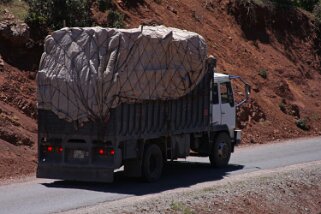 Camion au Tizi n'Test Maroc 2009