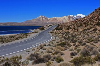 Lago Chungará - Acotango 6052 m - Parque Nacional Lauca Chili 2011