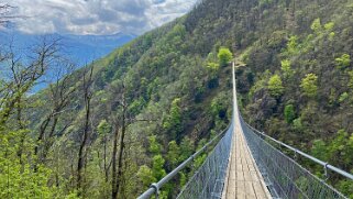 Ponte Tibetano Carasc - Valle di Sementina Tessin 2021