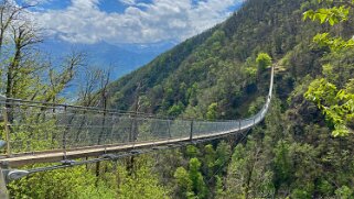 Ponte Tibetano Carasc - Valle di Sementina Tessin 2021