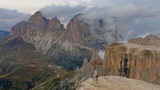 Massif du Sella - Sas Pordoi 2950 m Dolomites 2022