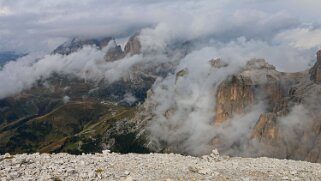 Massif du Sella - Sas Pordoi 2950 m Dolomites 2022