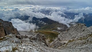 Massif du Sella - Sas Pordoi 2950 m Dolomites 2022