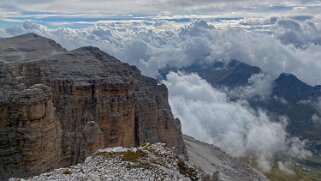 Massif du Sella - Sas Pordoi 2950 m Dolomites 2022