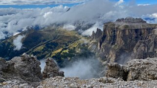 Massif du Sella - Sas Pordoi 2950 m Dolomites 2022