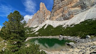 Lago Lagazuol 2182 m Dolomites 2022